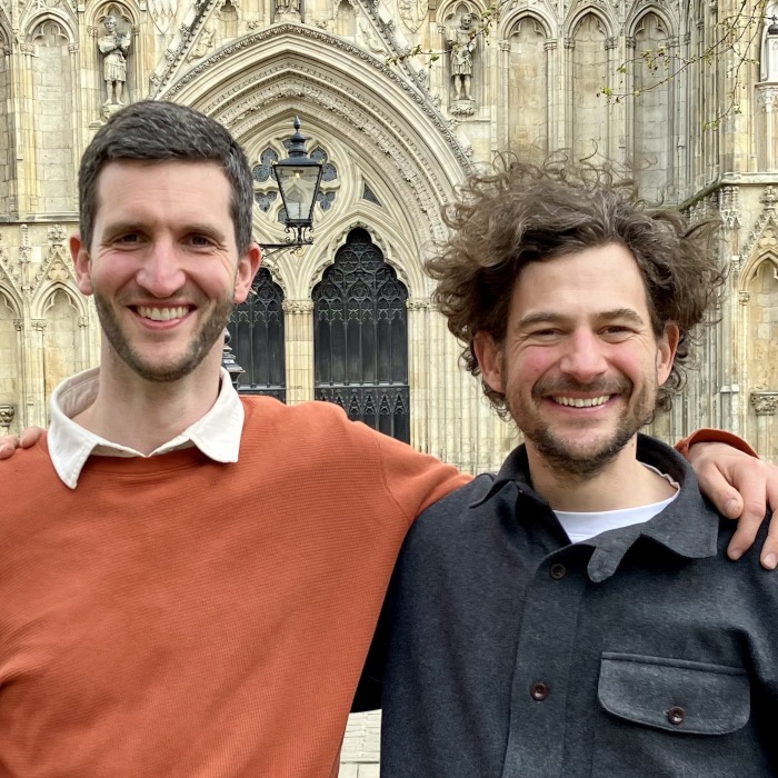 Paul and Ian in front of York Minster