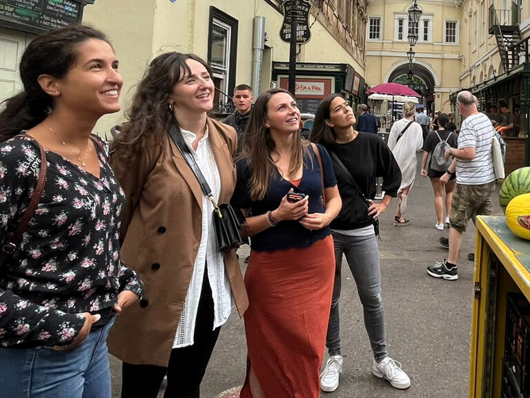 A hen party having a fantastic time on Treasure Hunt Bristol