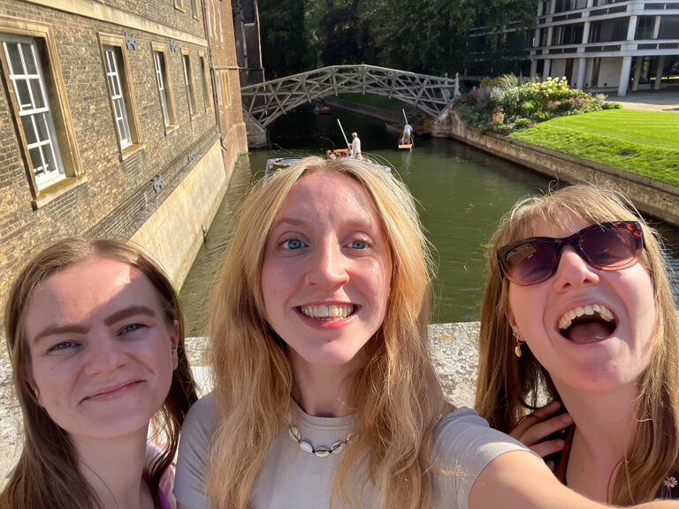 A hen party having a fantastic time on Treasure Hunt Cambridge