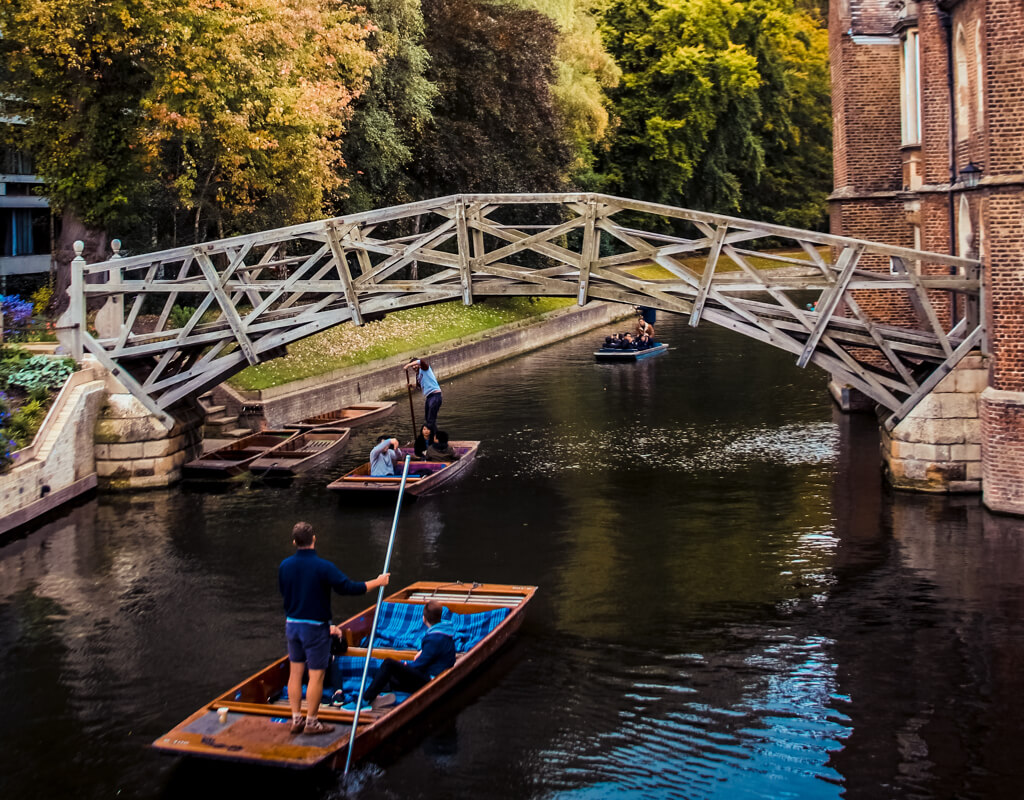 A photograph of Cambridge in the sunshine