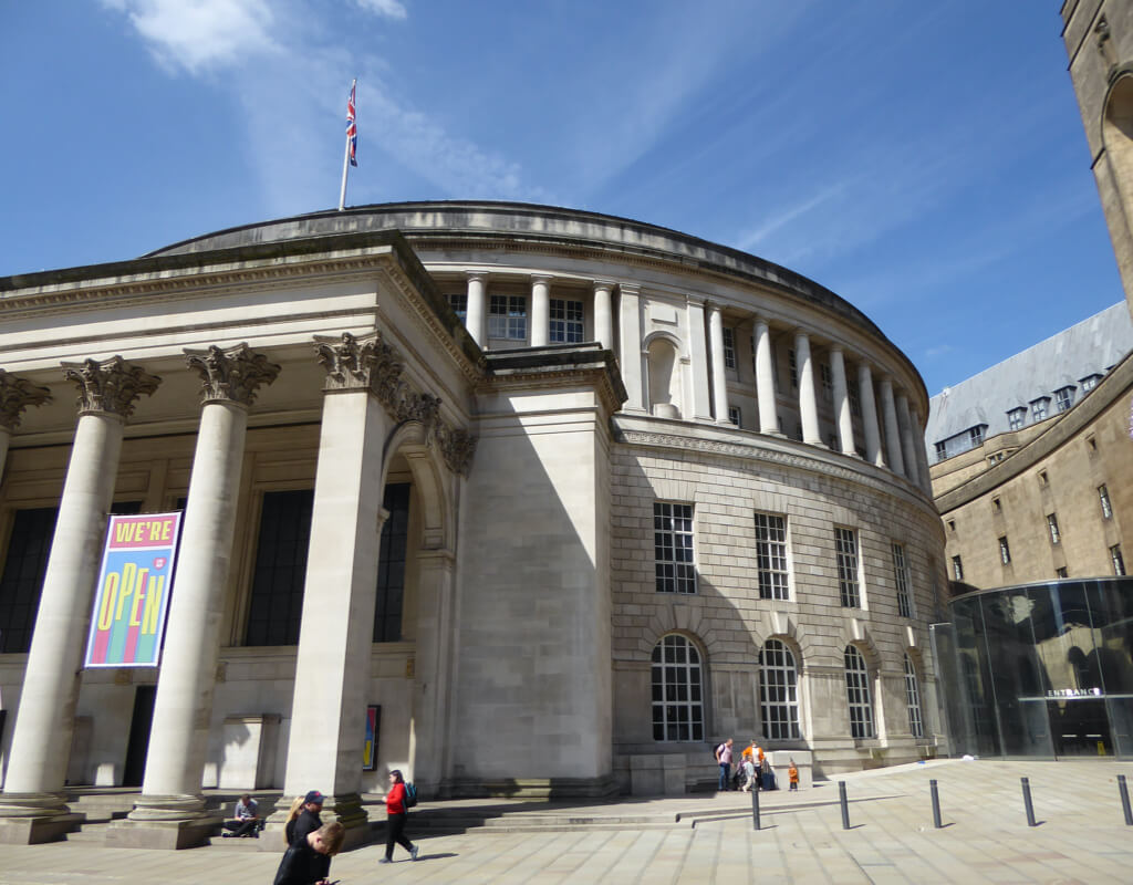 A photograph of Manchester in the sunshine